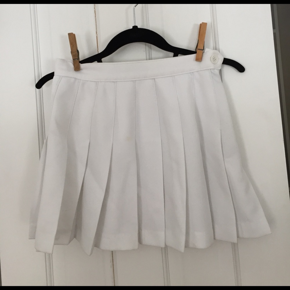 American Apparel Tennis Skirt <White>