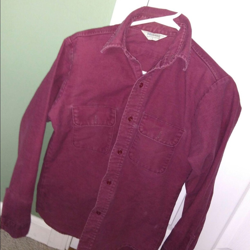 Casual Red Button Down