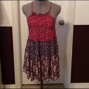 Multi pattern dress