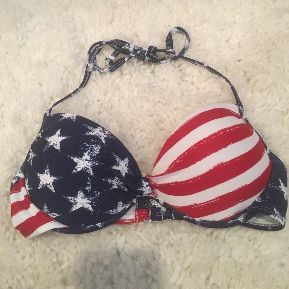 American flag bikini top
