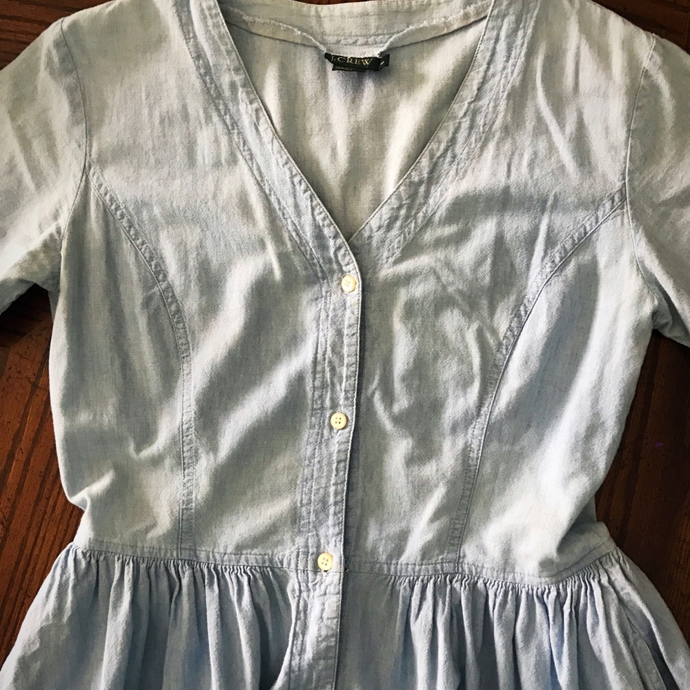 Vintage J Crew Chambray Dress