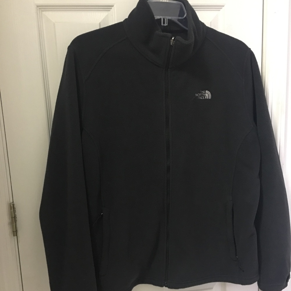 ECU, North Face Fleece Jacket, Black , plus size