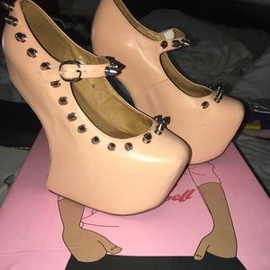 Jeffrey Campbell's unique nude/pink platforms