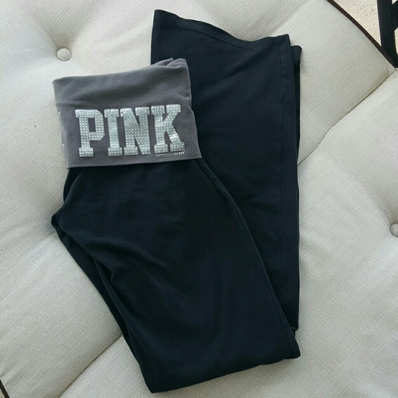 PINK YOGA By Victoria's Secret Pants - PINK YOGA Pants by Victoria's Secret S Rhinestones