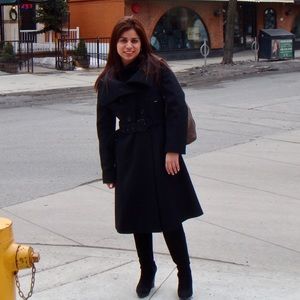 BCBGMAXAZRIA BLACK COAT