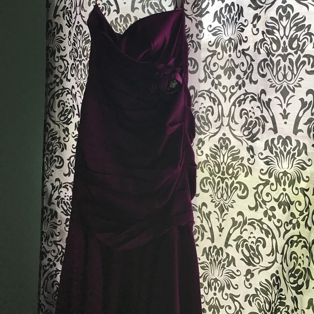 Long purple dress
