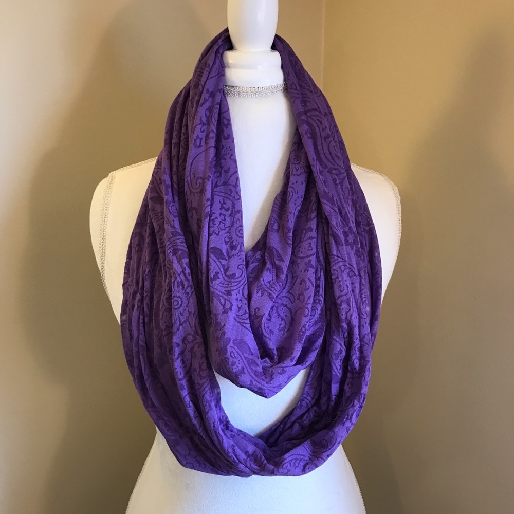 Purple Paisley Scarf