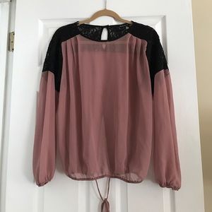 Open back top with lace