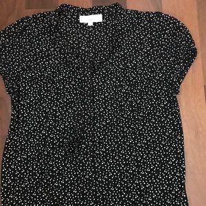 Loft polka dot blouse