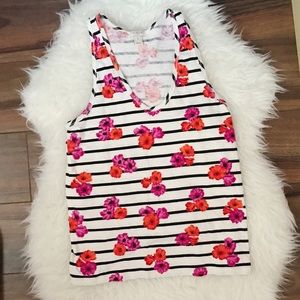 J Crew Floral Tank