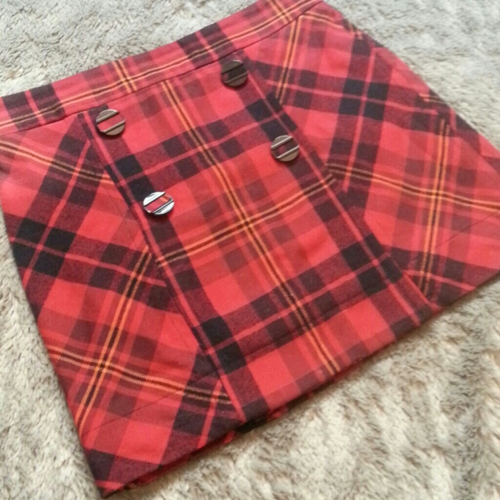 ⚡FINAL SALE⚡L.A.M.B. Plaid Mini Skirt