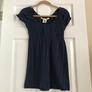 Off the Shoulders Max Studio Navy Top