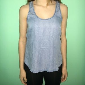 Calvin Klein denim sleeveless top
