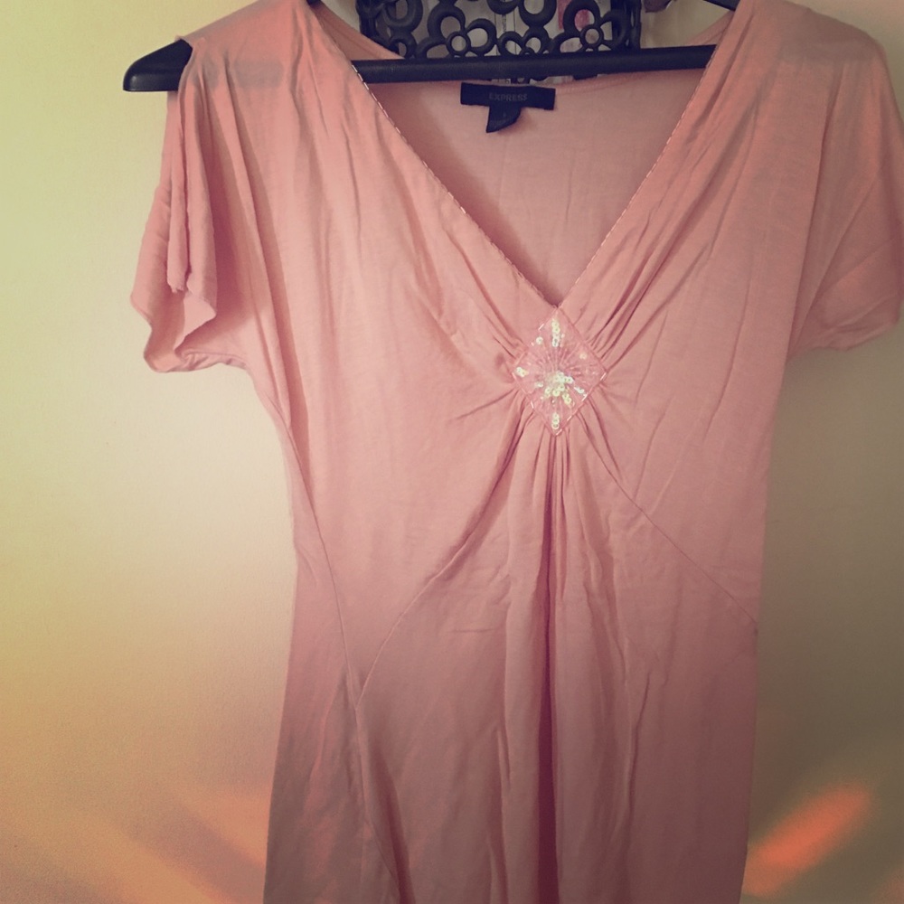 Pink with bling top