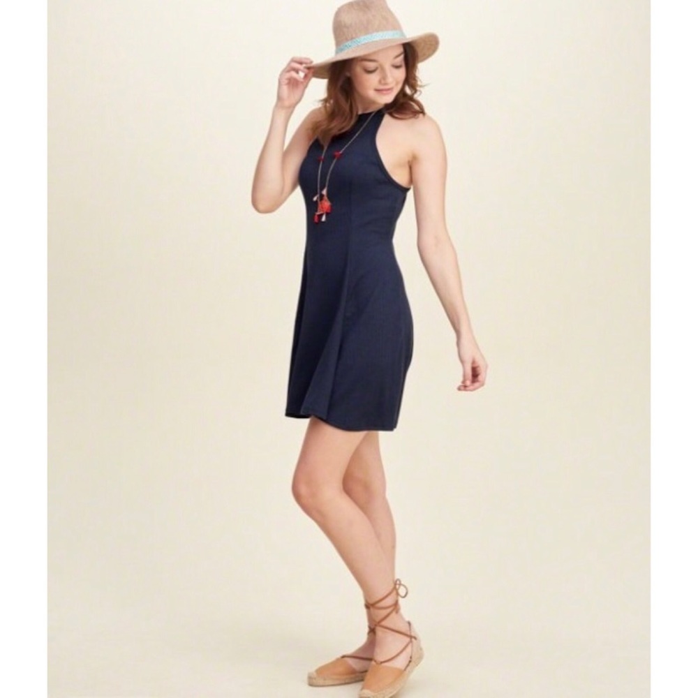 NWT Hollister High Neck Ribbed Dress