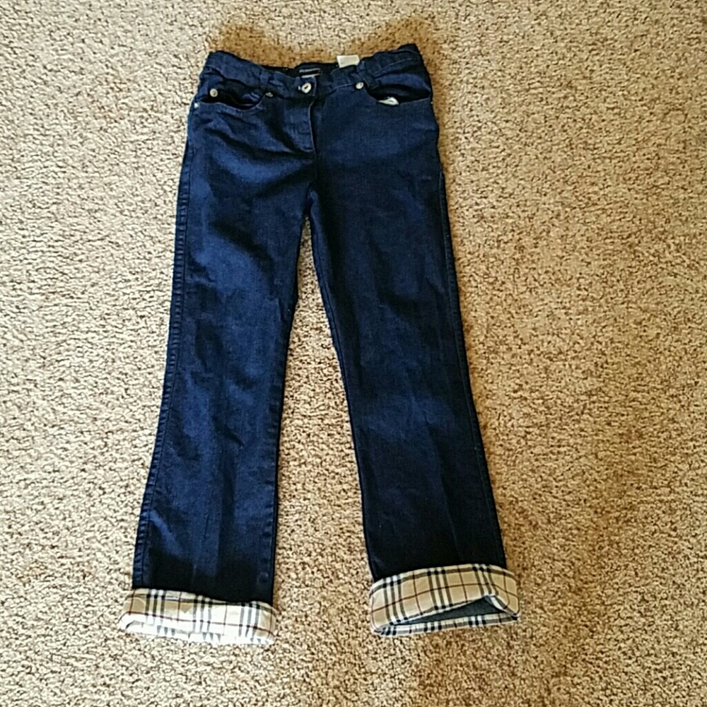 Boys Burberry Dark Denim Pants