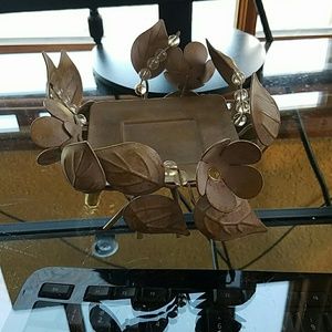 Candle lite metal candle holder