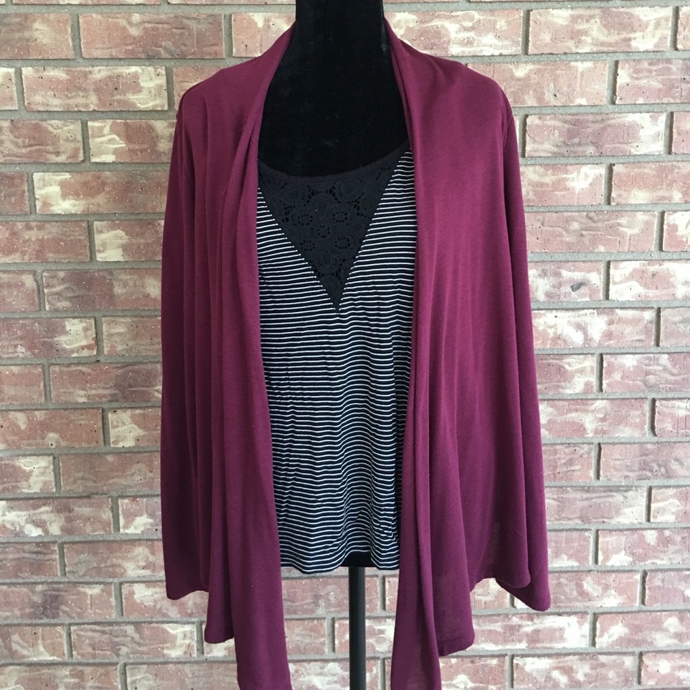 Maroon Cardigan