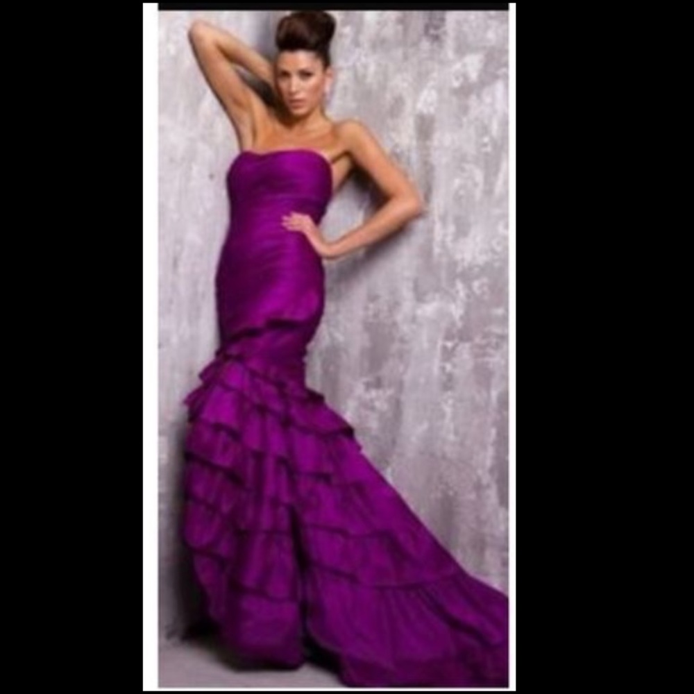 SOLD Jovani gown with ruffle skirt
