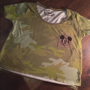 💜 Camo Mickey Crop Top