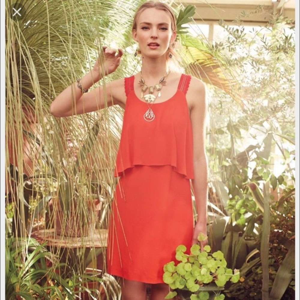 Anthropologie Maeve Red Dress