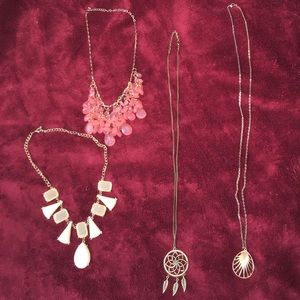 Necklaces, 2 short & 2 long
