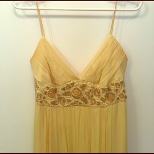 BCBG MaxAzria floor length chiffon gown