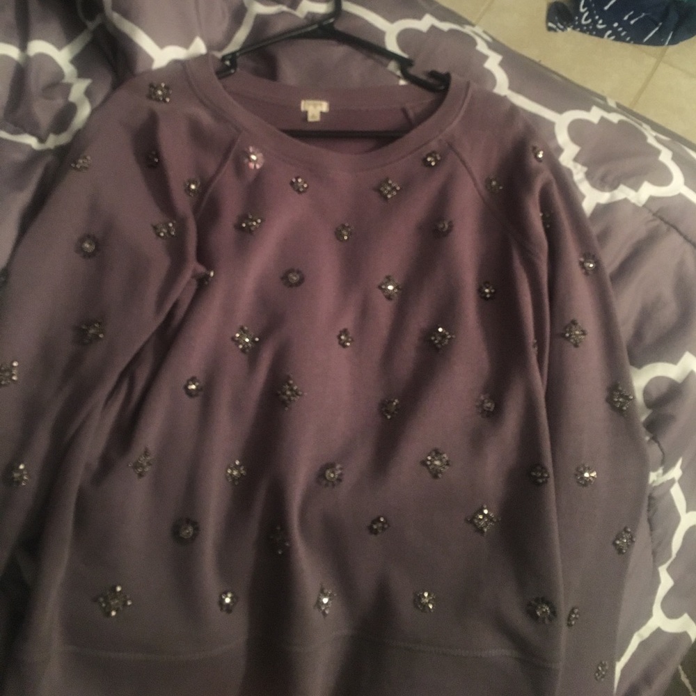 J.crew embellished sweater