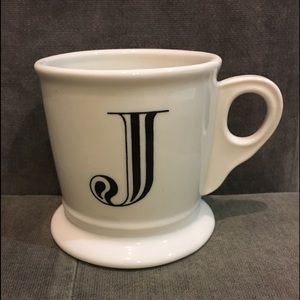 Anthropologie J monogram mug