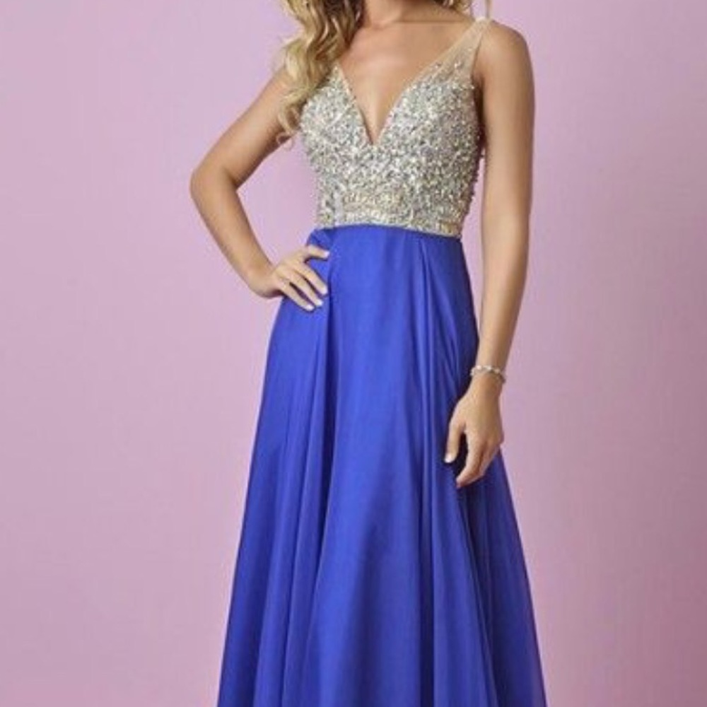 Brand New Royal Blue Aspeed Prom Dress
