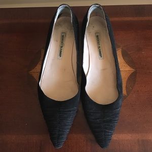 Manolo Blahnik Black Flats