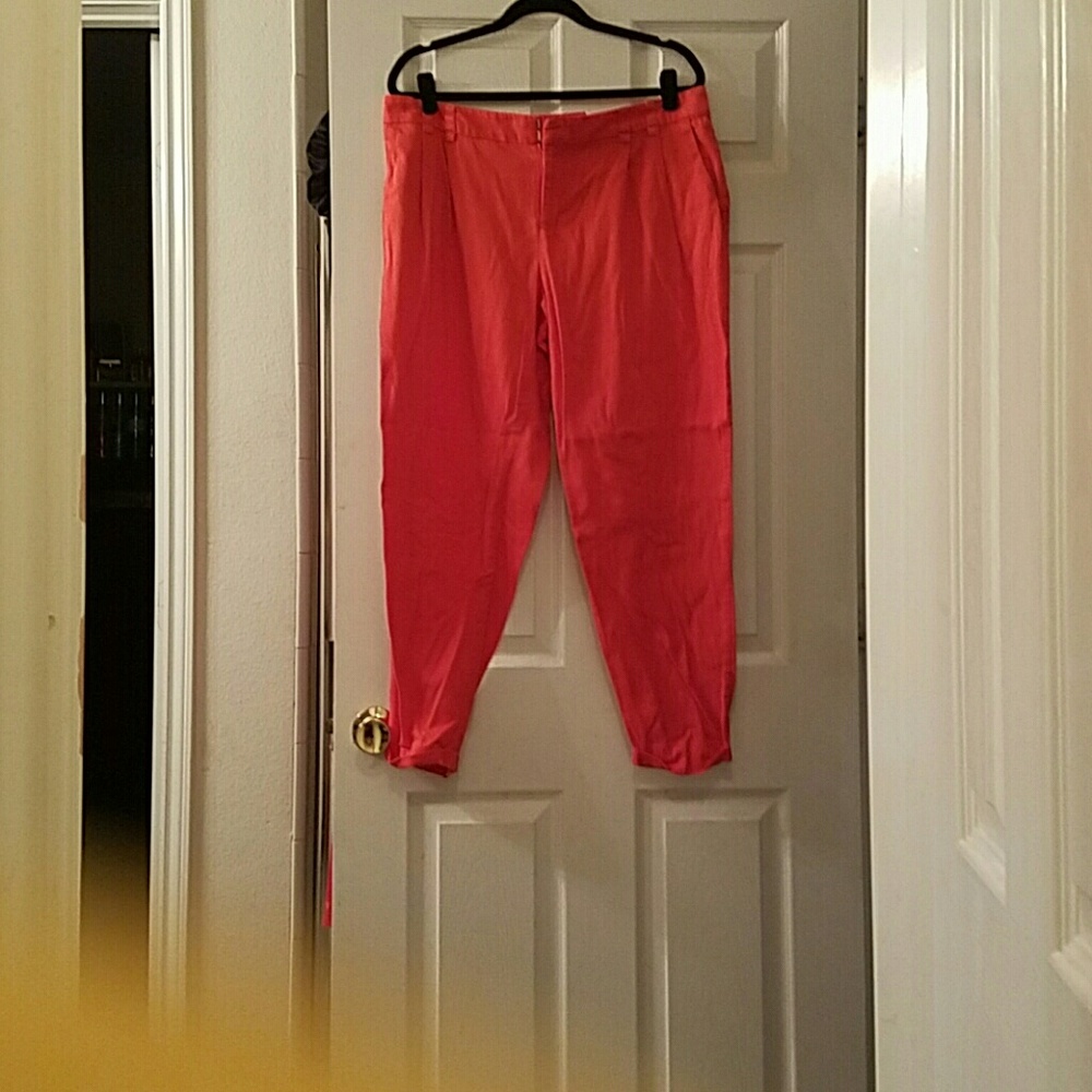 Orange Capri Pants