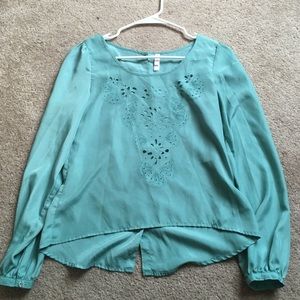 Turquoise blouse
