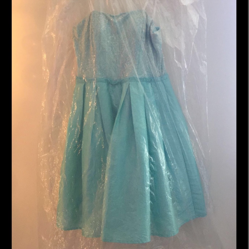 Teal party dress