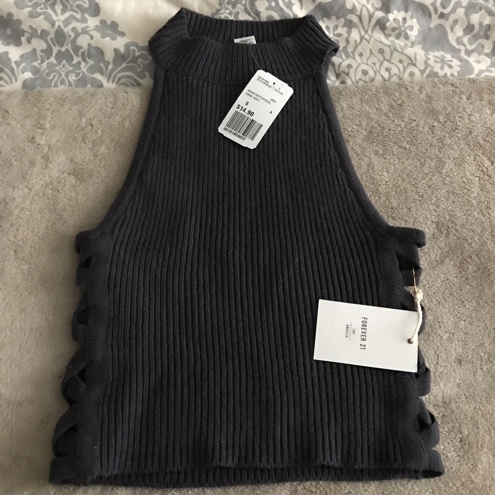 Crop sweater top