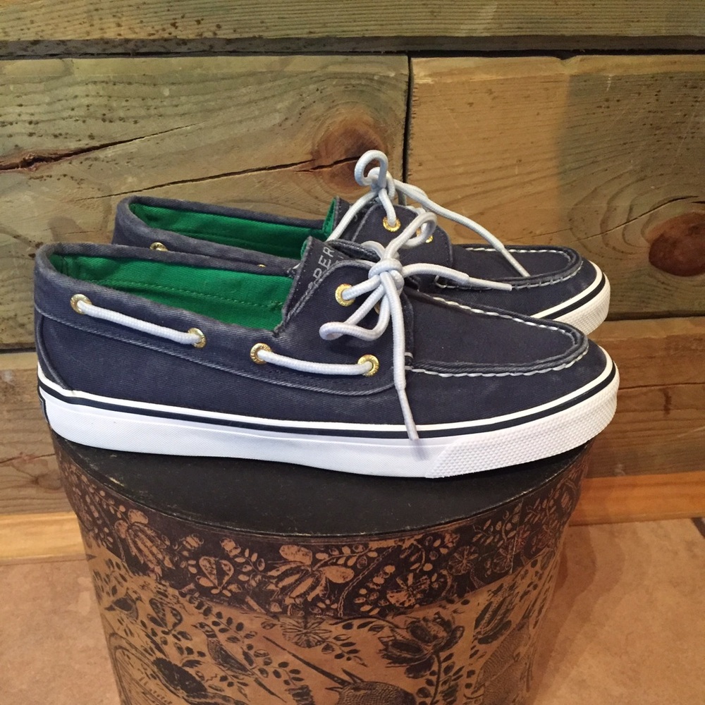 Women's sperry top sider canvas shoe