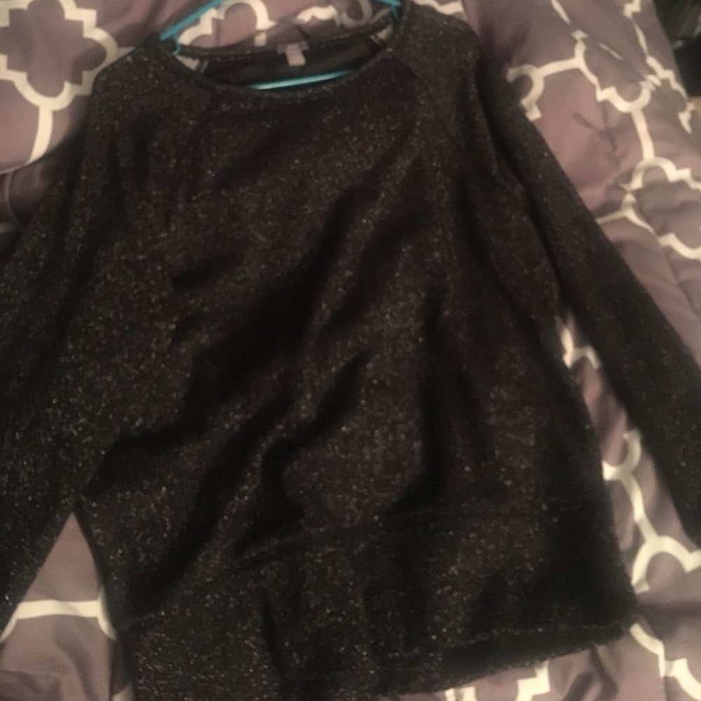 Black sparkly aerie sweater