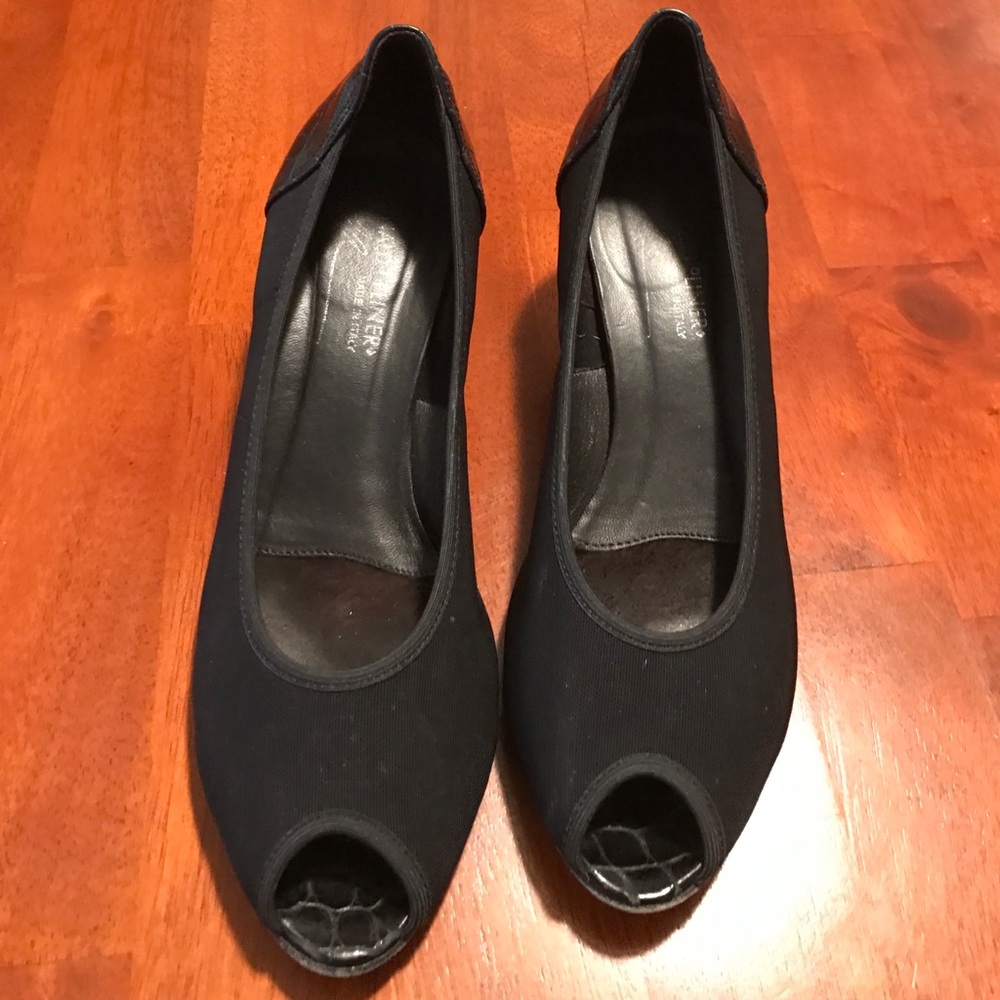 Donald J. Pliner Italian peep toe heels