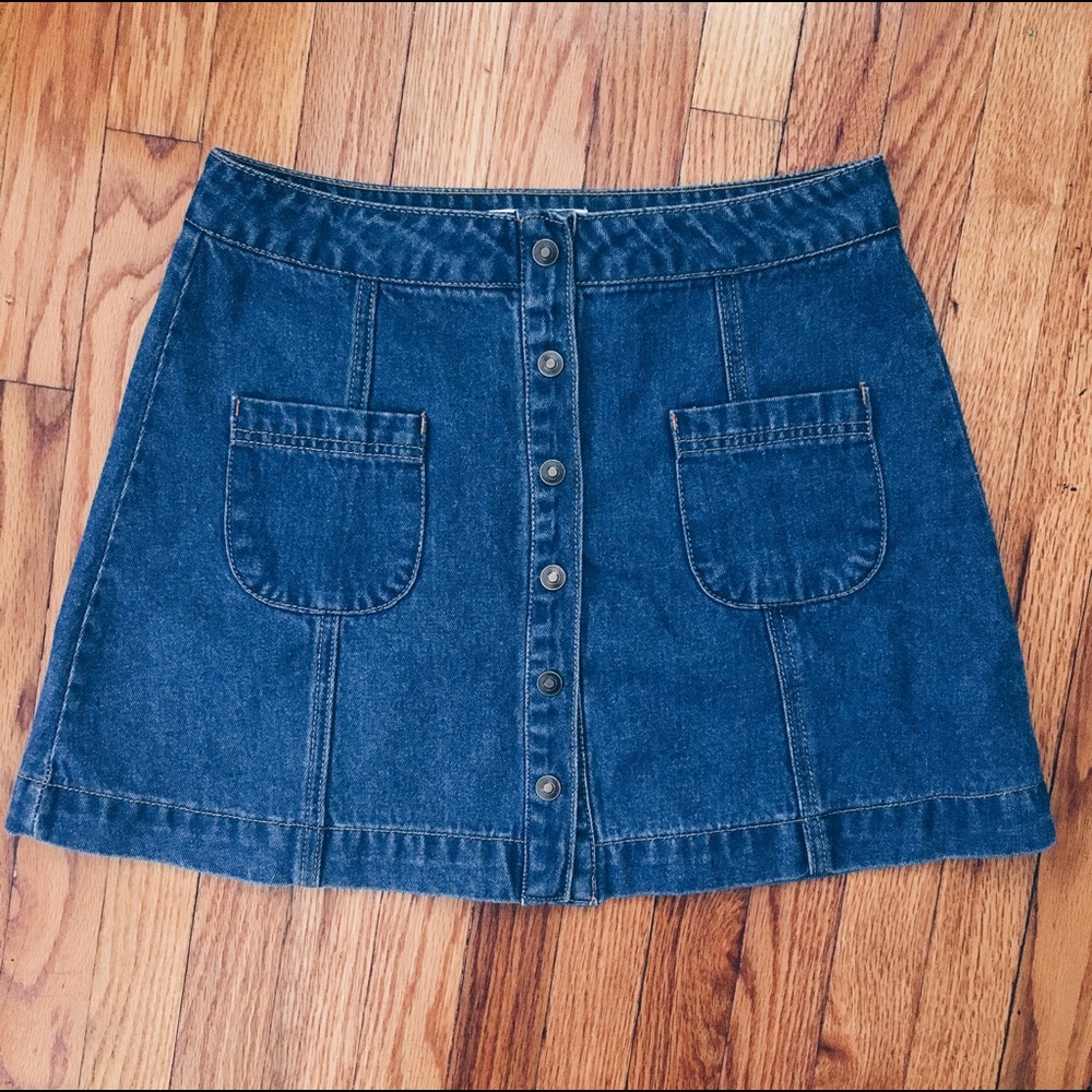 Vintage Denim Mini Skirt