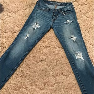 American eagle ripped jeans