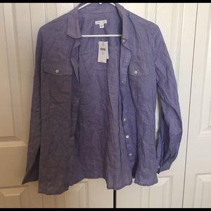 Purple linen shirt