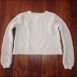 Cropped Long Sleeve Sweater