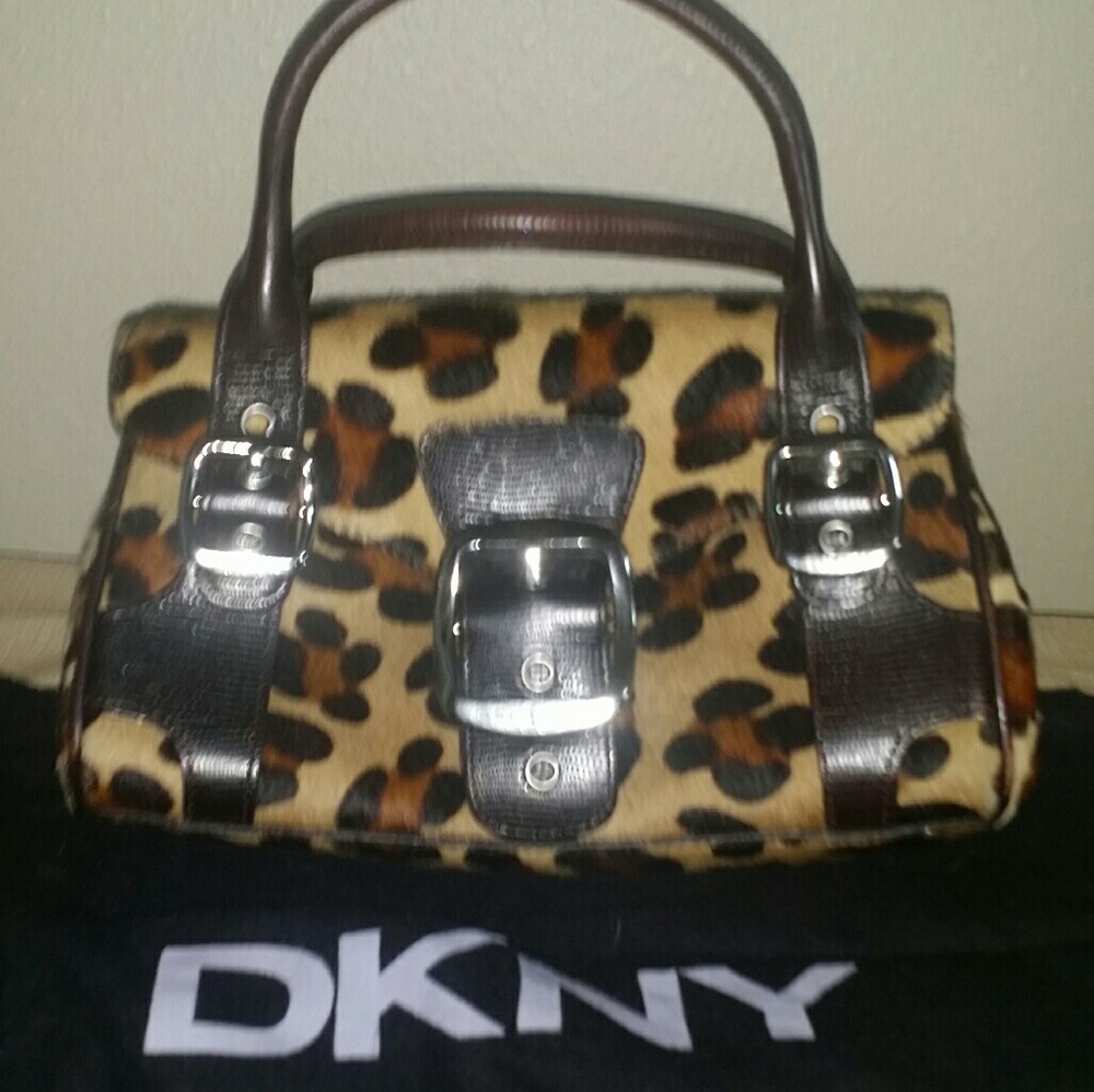 ❤DKNY Animal Print purse