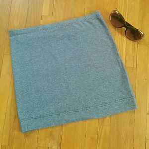 H&M Blue and White Mini Skirt