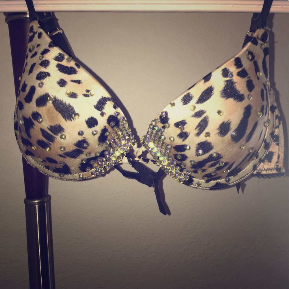 Bejeweled Cheetah print Bra