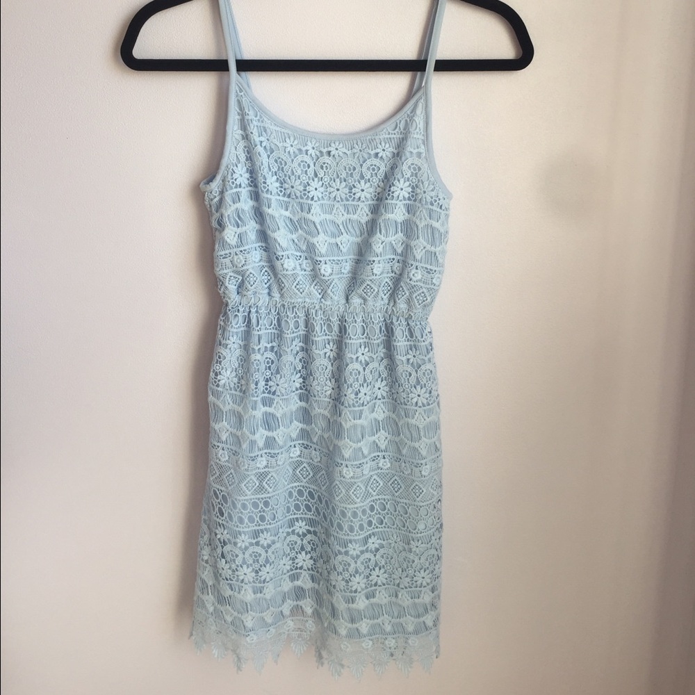 Sky Blue Lace Sun Dress