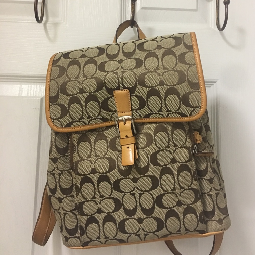 Classic Coach backpack purse