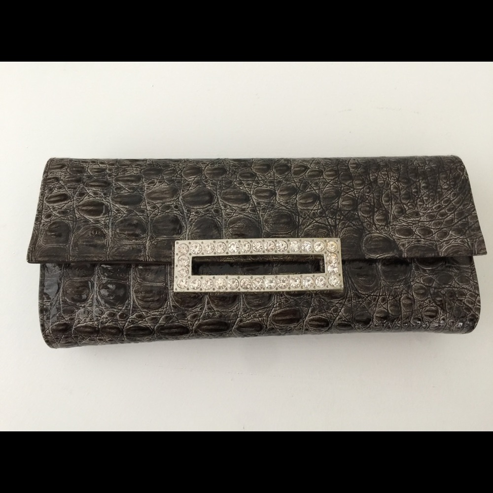 Croco Style Clutch