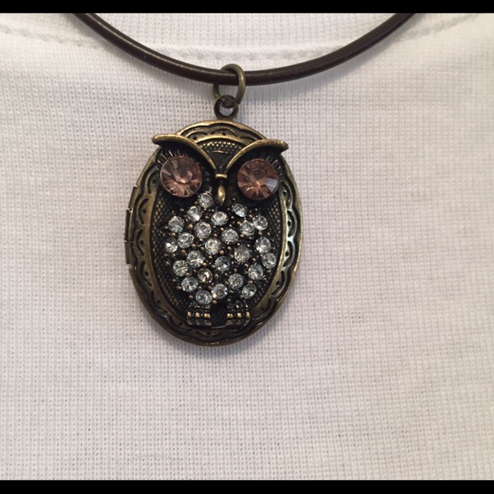 Owl Locket Necklace