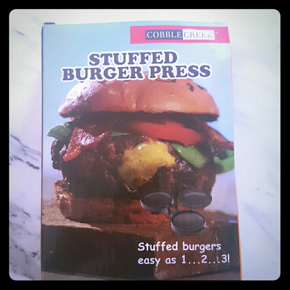 Stuffed burger press
